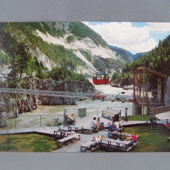 Vintage Postcard -Fraser Canyon Hell's Gate - Traveltime Trans Canada Collection - Picture 1 of 4